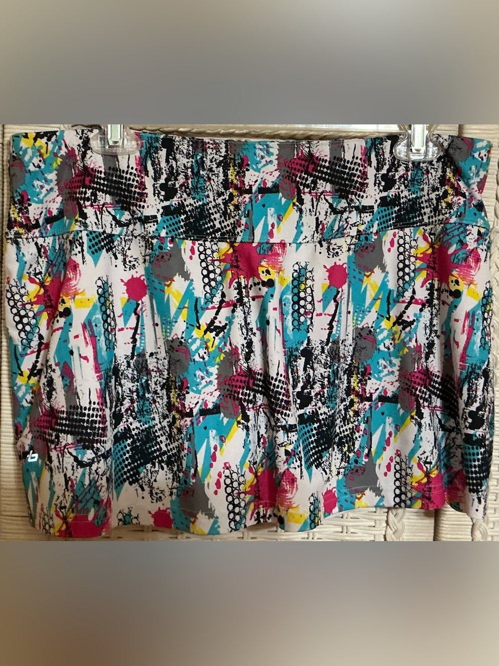 bolle Multi-Color Abstract Print Mini Skirt